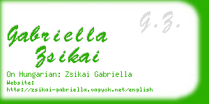 gabriella zsikai business card